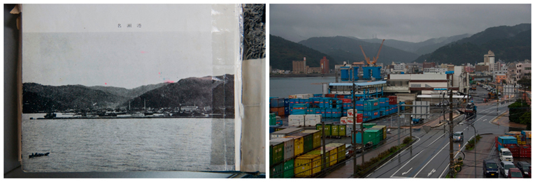 名瀬港の比較写真