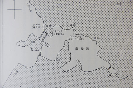塩屋湾の地図