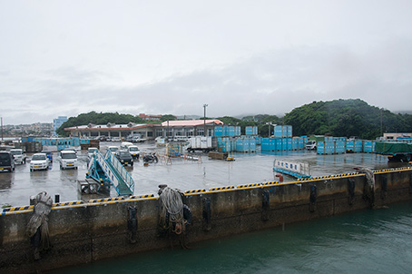 久米島の港