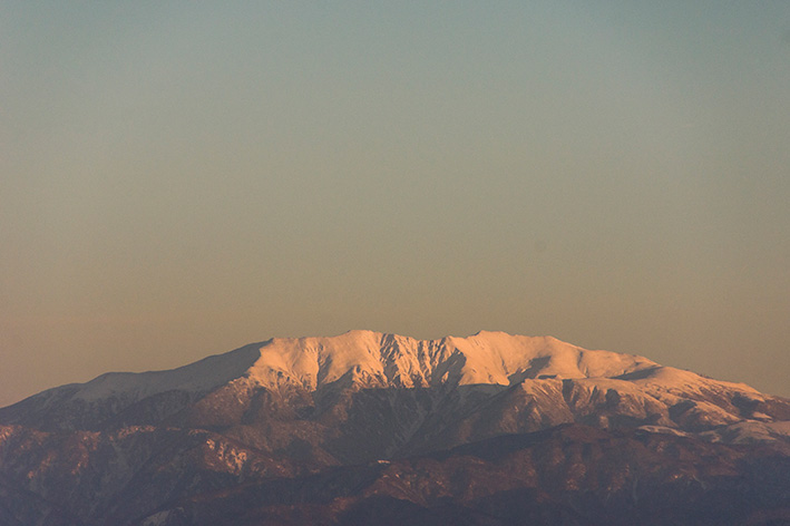 １２月８日の立山連峰
