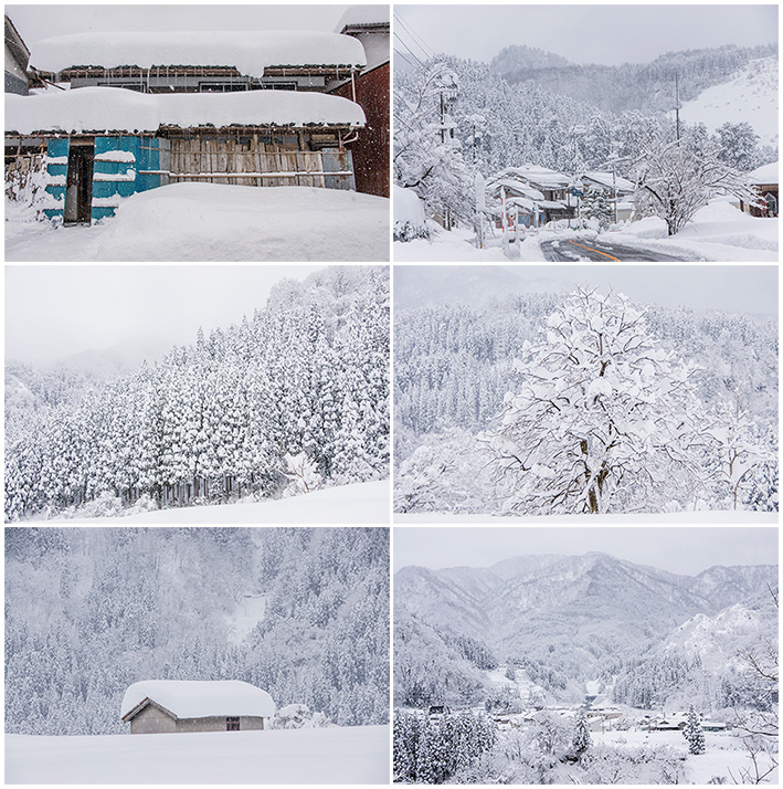 芦峅寺の雪景色