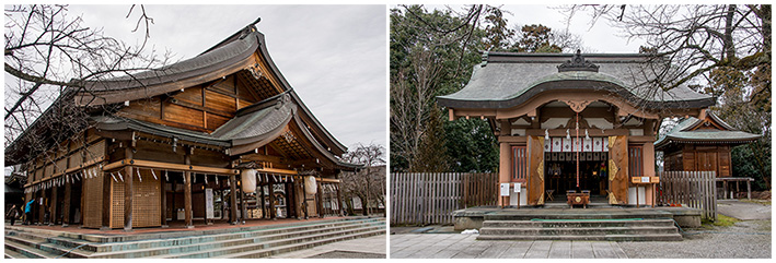 大拝殿と伊佐雄志神社