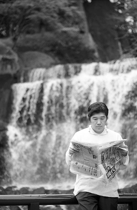 椿山荘で撮影した大滝詠一さん