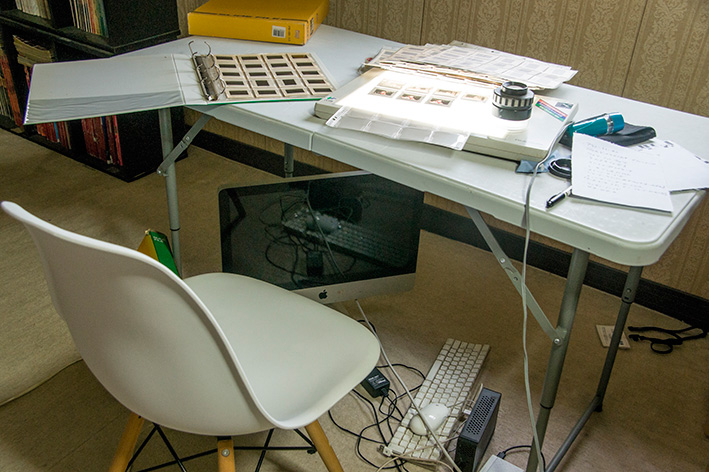 フィルムの確認作業