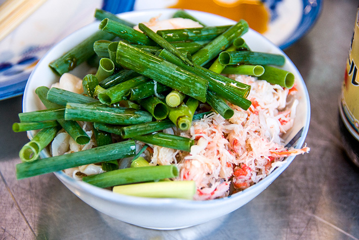 カニとエビの酢の物