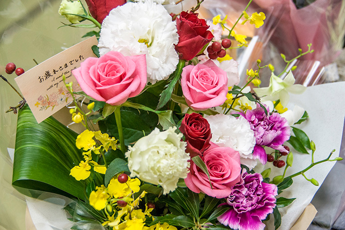 プレゼントの花束