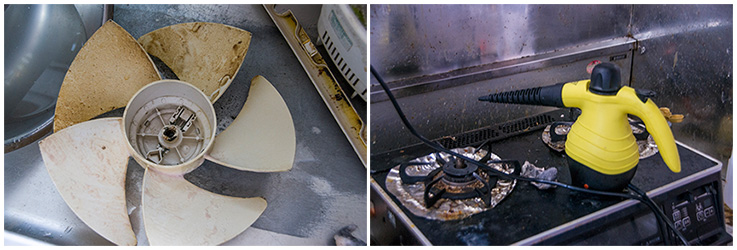 レンジまわりの掃除01