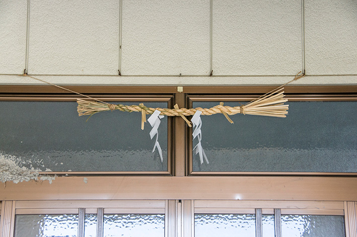 小学３年生の作ったしめ縄